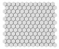 Intermatex Hexagon White Matt mozaik